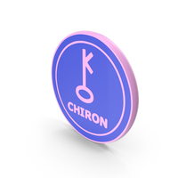 Chiron Planet With Coloured Coin Icon PNG & PSD Images