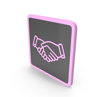 Handshake Coloured Icon Gold PNG & PSD Images
