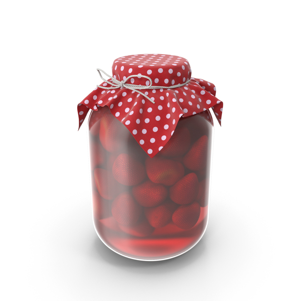 Strawberry Jam In A Jar PNG & PSD Images
