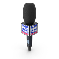 Fox News Reporter Microphone Square PNG & PSD Images
