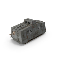 Old Aged WWI German A7V Armored Vehicle Tank PNG & PSD Images