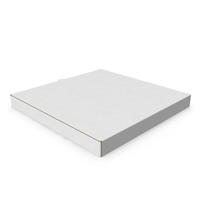 Pizza Box 40 40 4 Closed White PNG & PSD Images