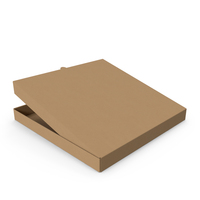 Pizza Box 40 40 4 Slightly Opened PNG & PSD Images