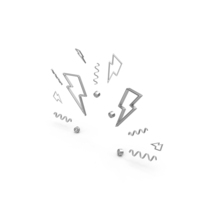 Lightning Confetti PNG & PSD Images