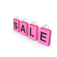 Pink Shopping Bags PNG & PSD Images