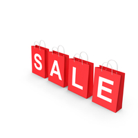 Red Shopping Bags PNG & PSD Images