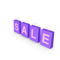 Violet Shopping Bags PNG & PSD Images