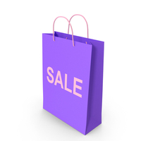 Violet Shopping Bag PNG & PSD Images