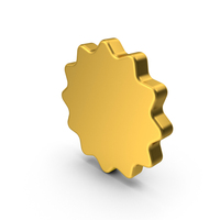 Gold Star Button PNG & PSD Images
