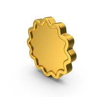 Gold Star Button PNG & PSD Images