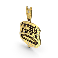 Gangsta Respect Jewelry Pendant PNG & PSD Images