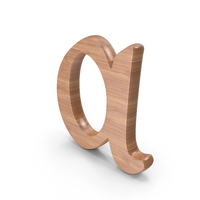 Alpha Greek Symbol Wood PNG & PSD Images