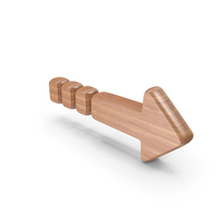 Arrow Dotted Symbol Wood PNG & PSD Images
