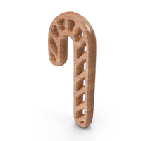 Wood Christmas Candy Symbol PNG & PSD Images