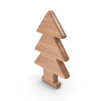 Pine Christmas Tree Symbol Wood PNG & PSD Images