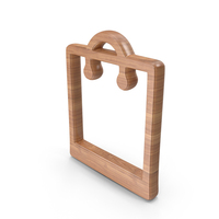 Shopping Bag Symbol Wood PNG & PSD Images