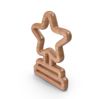 Star Award Symbol Wood PNG & PSD Images