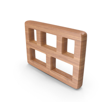 Wood Wall Block Symbol PNG & PSD Images