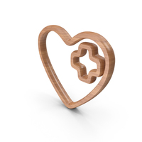 Wood Add Heart Symbol PNG & PSD Images