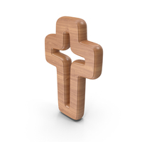 Wood Cristian Cross Symbol PNG & PSD Images