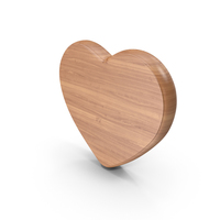 Wood Heart Symbol PNG & PSD Images
