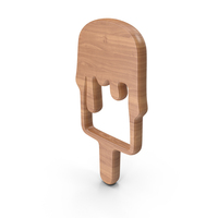 Melting Ice Cream Wood Symbol PNG & PSD Images