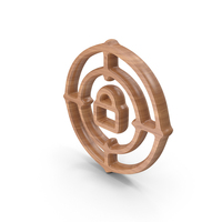 Wood Target Lock Symbol PNG & PSD Images