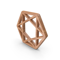 Diamond Shape Wood Symbol PNG & PSD Images