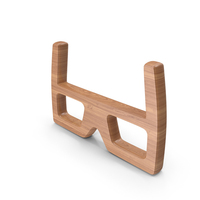 Wood Glasses Symbol PNG & PSD Images