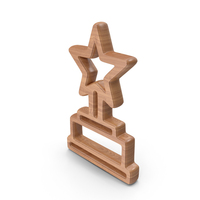 Star Award Wood Symbol PNG & PSD Images