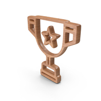 Star Winning Cup Wood Symbol PNG & PSD Images