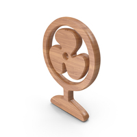 Table Fan Wood Symbol PNG & PSD Images
