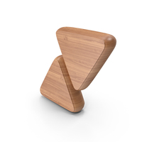 Up and Down Arrows Wood Symbol PNG & PSD Images