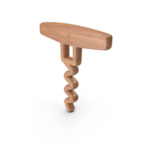 Wine Bottle Opener Wood Symbol PNG & PSD Images