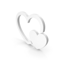Heart Icon White PNG & PSD Images