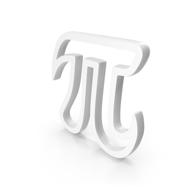 Out Line Pi Number Symbol White PNG & PSD Images