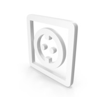 White Power Socket Icon PNG & PSD Images