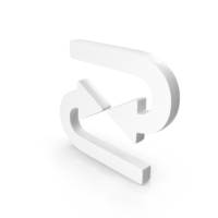 Reload Icon White PNG & PSD Images