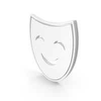 White Smile Face Mask Icon PNG & PSD Images