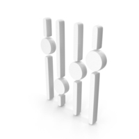Sound Equaliser Adjustment Music Icon White PNG & PSD Images