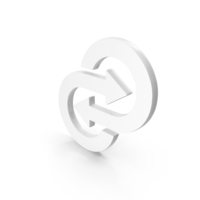 Transfer Arrow Reverse  Repeat Reverse Icon White PNG & PSD Images