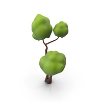 Cartoon Small Double Tree Simple Coloring PNG & PSD Images