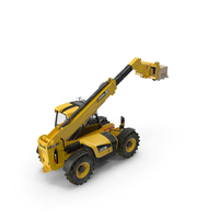 Forklift Truck JCB 535 with Pallet and Boxes PNG & PSD Images