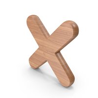 Cancel Symbol Wood PNG & PSD Images