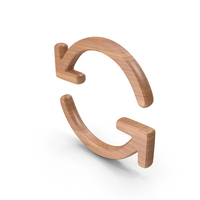 Refresh Symbol Wood PNG & PSD Images