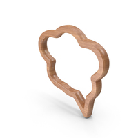 Wood Thought Bubble Symbol PNG & PSD Images