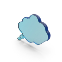 Glass Thought Bubble Symbol PNG & PSD Images