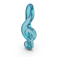 Glass Music Note Symbol PNG & PSD Images