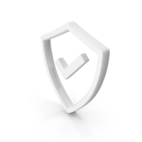 Security Shield Check White symbol PNG & PSD Images