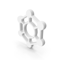White Connections Symbol PNG & PSD Images
